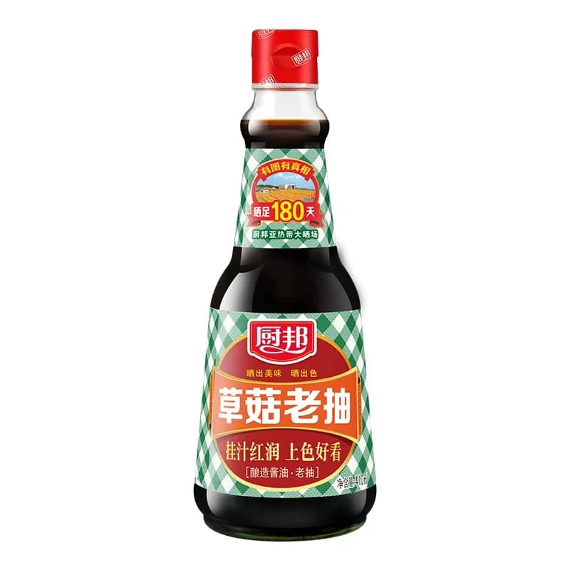 厨邦酱油草菇老抽410ml美味鲜调味品炒菜调料增色红烧肉炖肉上色 - 缩略图2