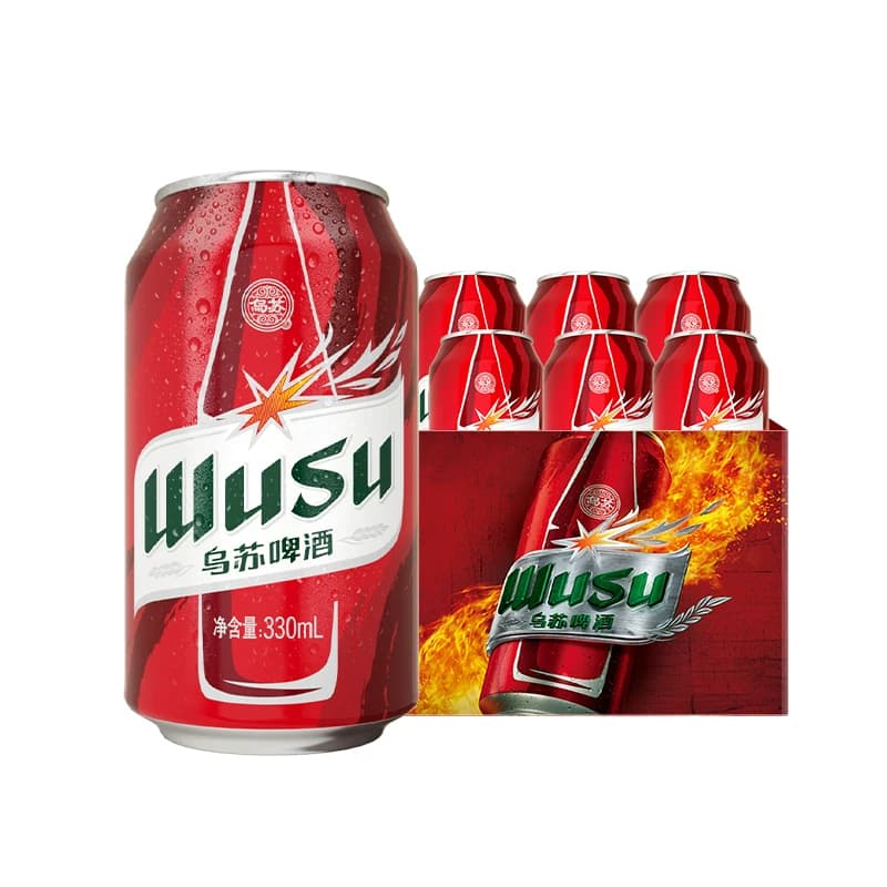 乌苏啤酒红乌苏330ml*6听装易拉罐 - 缩略图5