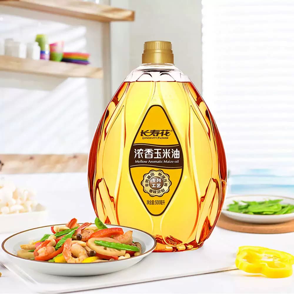 长寿花浓香玉米油500ml非转基因物理压榨纯正食用油 - 缩略图5