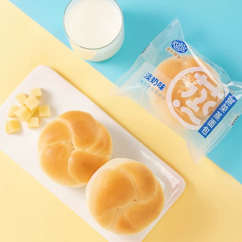 港荣蒸面包淡奶味儿童蛋糕营养早餐健康糕点学生孕妇零食手撕面包 - 缩略图4