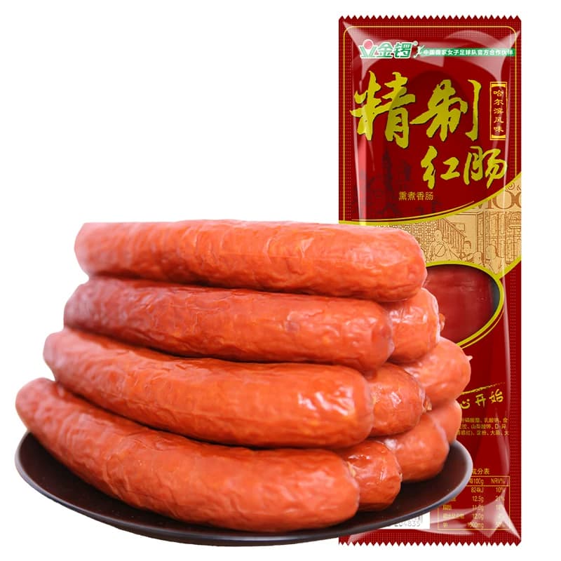 金锣蒜味哈尔滨红肠135g方便即食健康美味地道口感零食严格质量 - 缩略图5