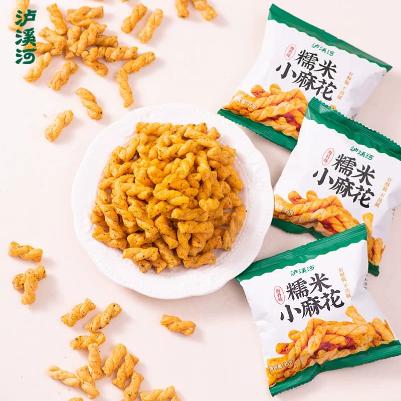 泸溪河糯米小麻花海苔味馋嘴休闲零食独立包装外脆内酥锅巴面包丁 - 缩略图4