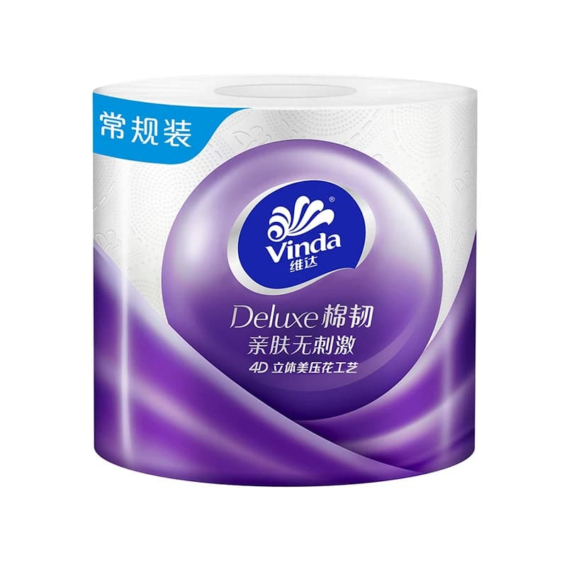 【下拉详情享优惠】维达棉韧立体美压花有芯卷纸4层卫生纸巾家用 - 缩略图3