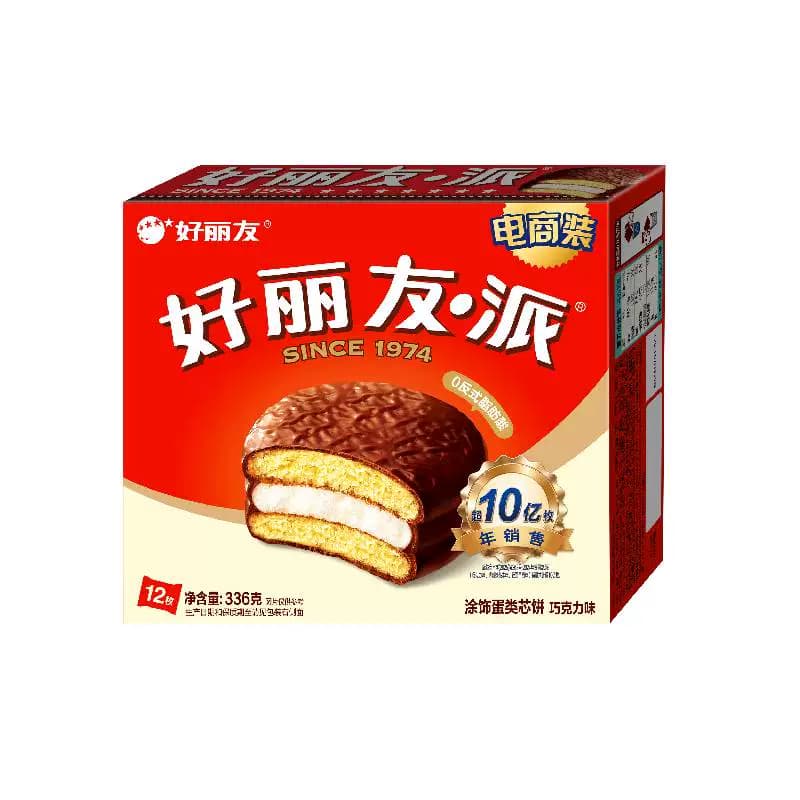 好丽友派巧克力味12枚西式糕点零食早餐面包下午茶糕点点心 - 缩略图4