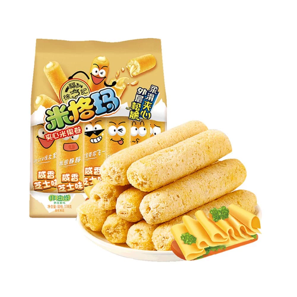 【下拉领优惠】徐福记米果卷多规格咸香芝士味奶油玉米味零食礼包 - 缩略图2