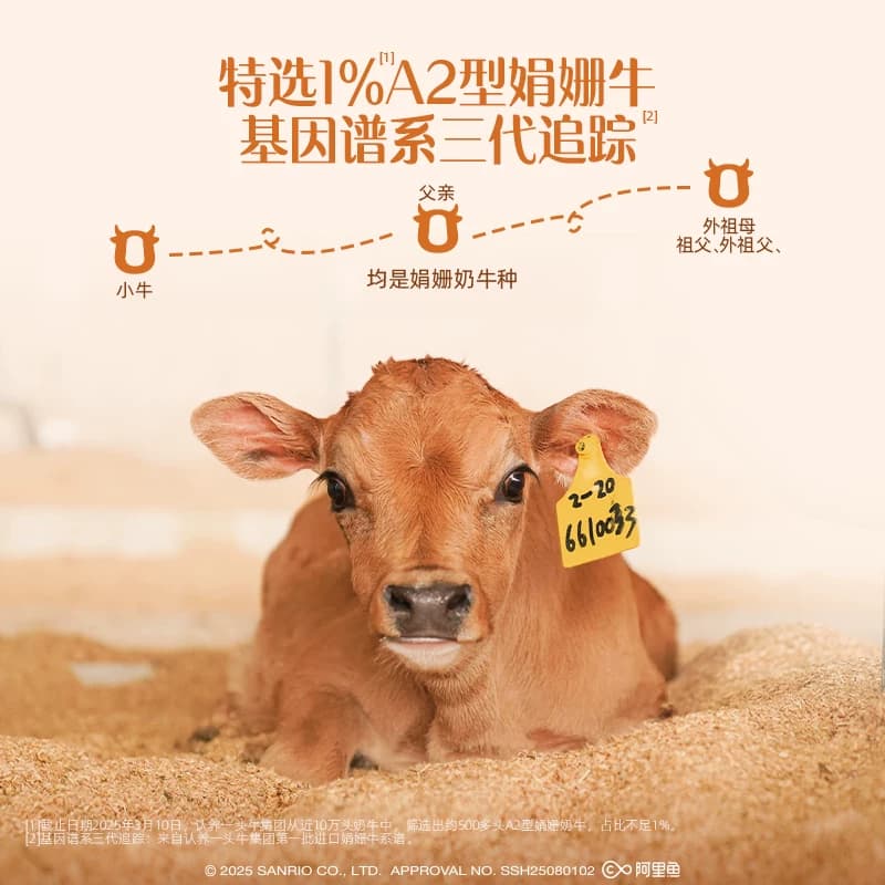 认养一头牛A2β-酪蛋白娟姗纯牛奶帕恰狗三丽鸥营养早餐家庭整箱 - 缩略图4