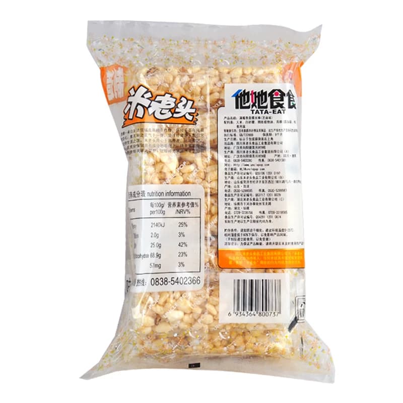 米老头青稞米棒芝麻味150g米通米花糖米果膨化零食品休闲小吃网红 - 缩略图4