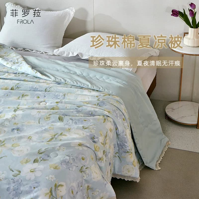 Frola/菲罗菈深睡夏凉被夏季可机洗空调被子被芯夏被免被套薄被 - 缩略图2