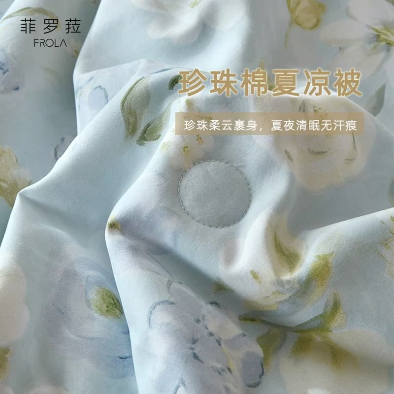Frola/菲罗菈深睡夏凉被夏季可机洗空调被子被芯夏被免被套薄被 - 缩略图4