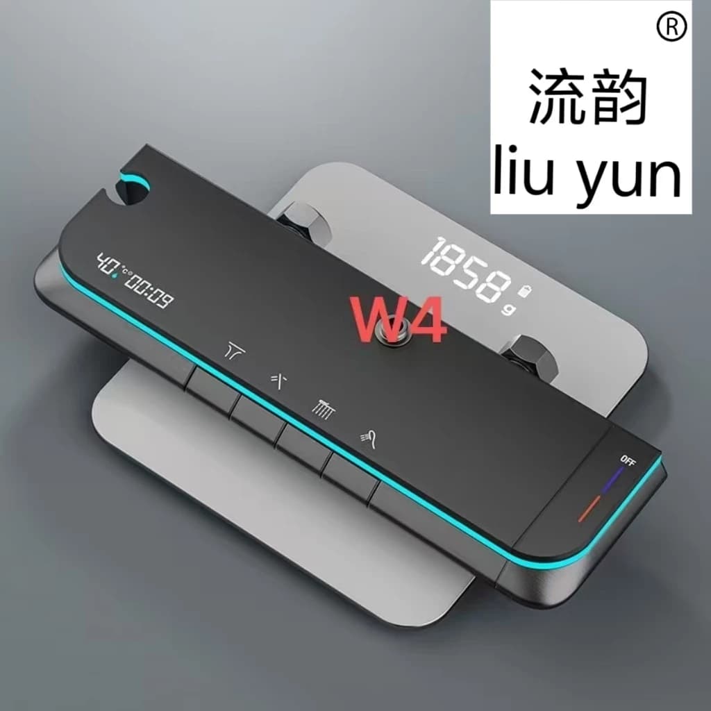 流韵枪灰色淋浴花洒套装全铜家用浴室恒温增压卫生间冷热沐浴喷头 - 缩略图2