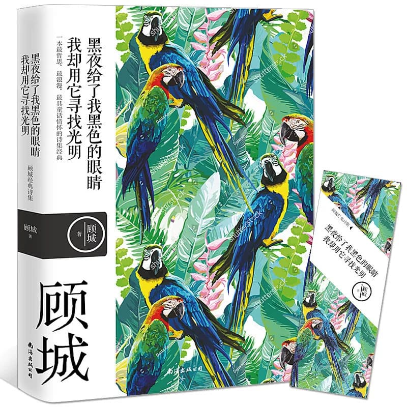 顾城诗集诗歌顾城诗全集顾城的诗全集顾城的书画海子汪国真徐志摩顾黑夜给了我黑色的眼睛，我却用它寻找光明 城诗全集 - 缩略图2
