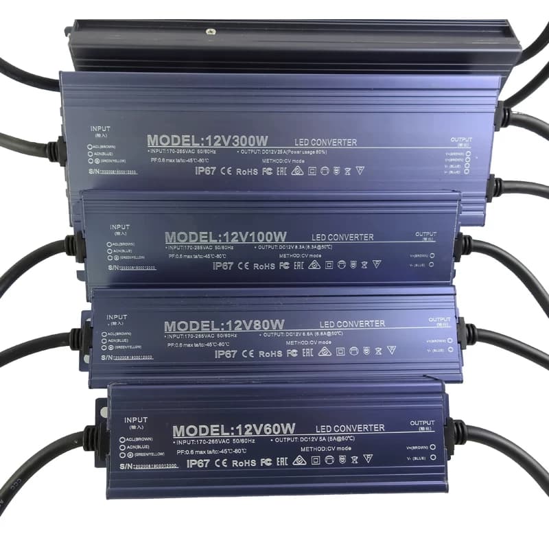 led防水开关电源12v24v户外20w30w60w400w变压器220转12v200w300w - 缩略图5