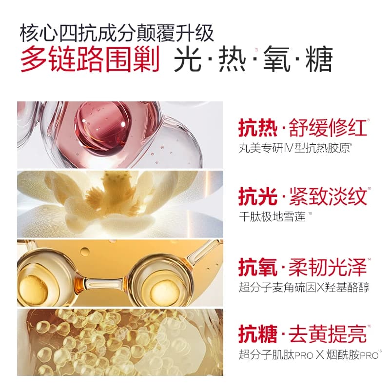 丸美四抗4.0水乳护肤品套装紧致抗皱修护淡纹抗氧提亮保湿化妆品 - 缩略图4