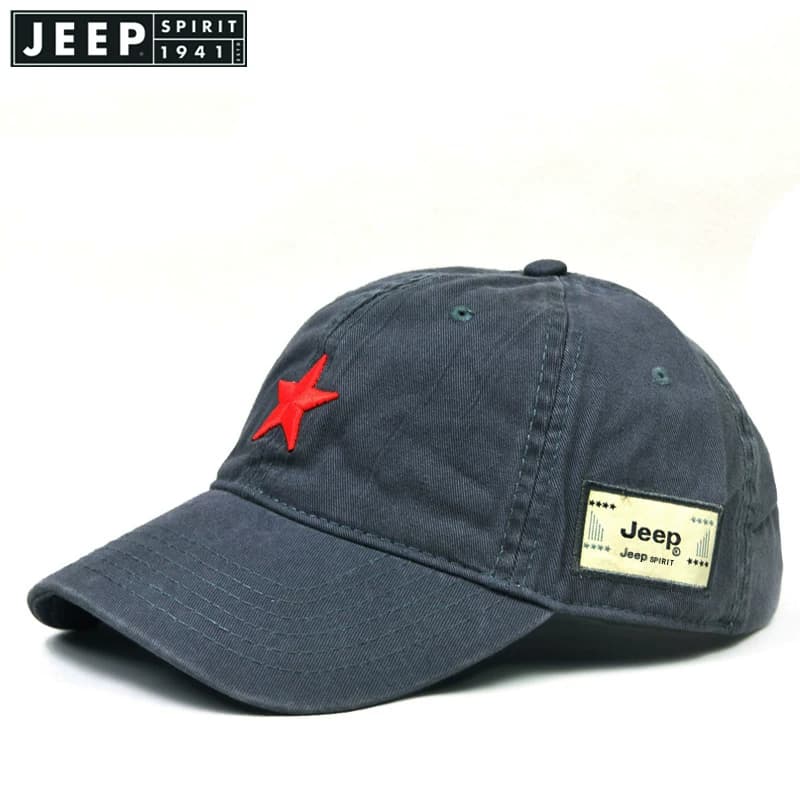 JEEP吉普春夏新款鸭舌帽红星男女遮阳帽户外休闲棒球帽纯棉百搭款 - 缩略图4