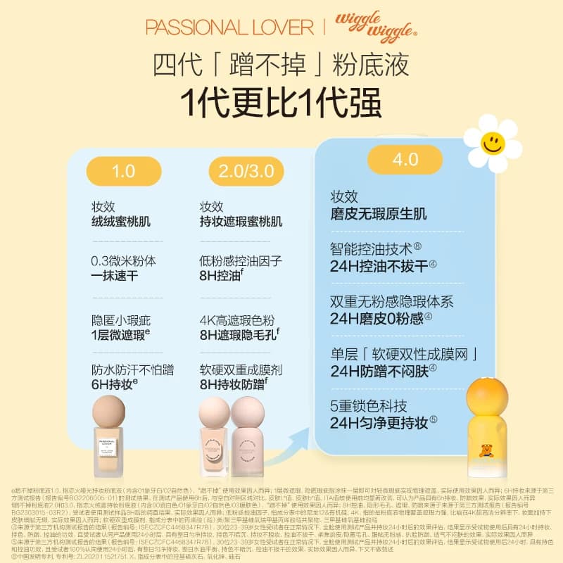 【立即抢购】PL蹭不掉粉底液4.0油皮柔焦 控油持久不脱妆遮瑕服帖 - 缩略图4