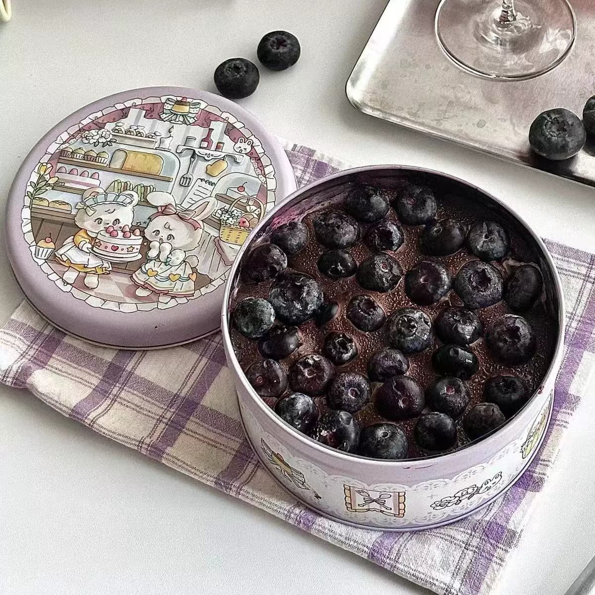 honeybake椰椰斑斓黑凤梨榴莲桑葚蓝莓可可奶黄罐子蛋糕手工制作 - 缩略图5
