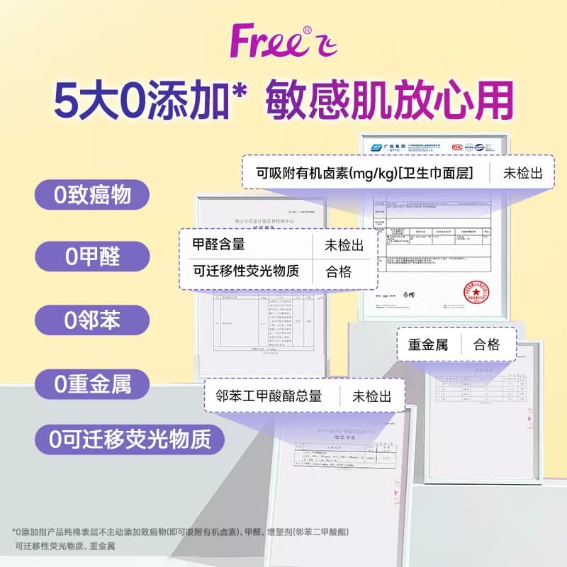 Free飞超薄透气卫生巾日夜用护垫棉柔组合装姨妈巾 - 缩略图5