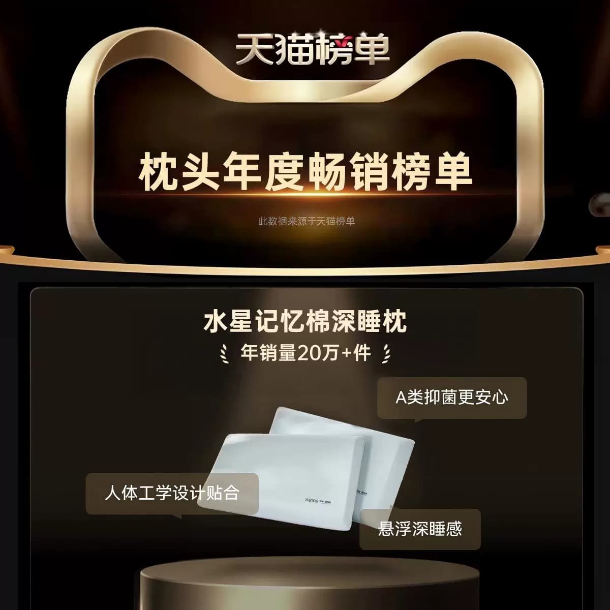 水星家纺记忆棉枕头护颈椎侧睡枕芯学生宿舍成人专用礼物官方正品 - 缩略图2