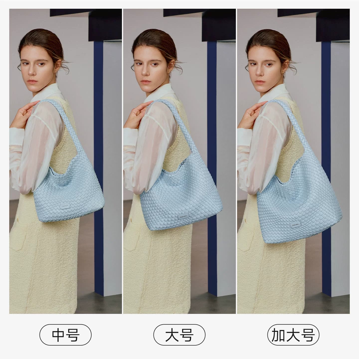 【Angelababy同款】纽芝兰织趣编织包2026新款通勤hobo单肩托特包 - 缩略图4
