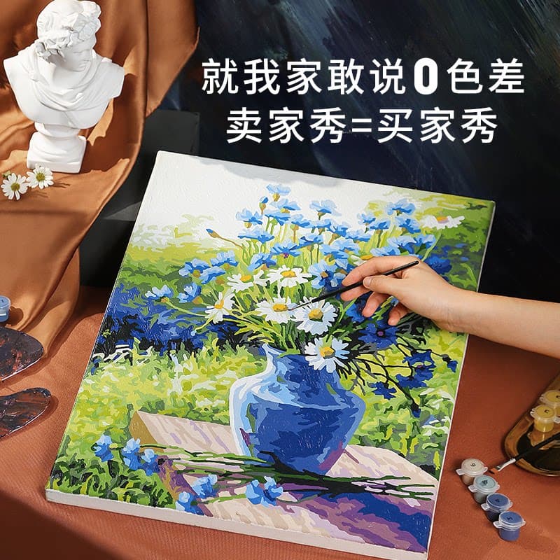 数字油画diy手绘填充手工丙烯画画填色治愈系高级感成人涂色解压 - 缩略图2