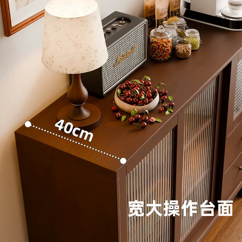 国家补贴实木餐边柜一体靠墙储物柜客厅茶水柜小户型置物柜咖啡柜 - 缩略图5