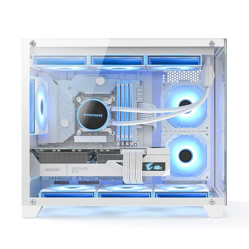 积至EVESKY 全景海景房电脑机箱台式主机m-atx侧透游戏暴风雪S920 - 缩略图4