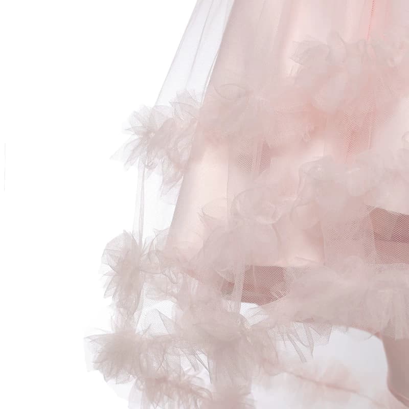 Hanakimi英国品牌赫本风高端女童晚礼服高级钢琴演出服公主蛋糕裙 - 缩略图3
