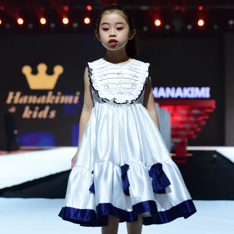 Hanakimi英国赫本风儿童晚礼服女童小提琴高级钢琴表演服宝宝礼物 - 缩略图3