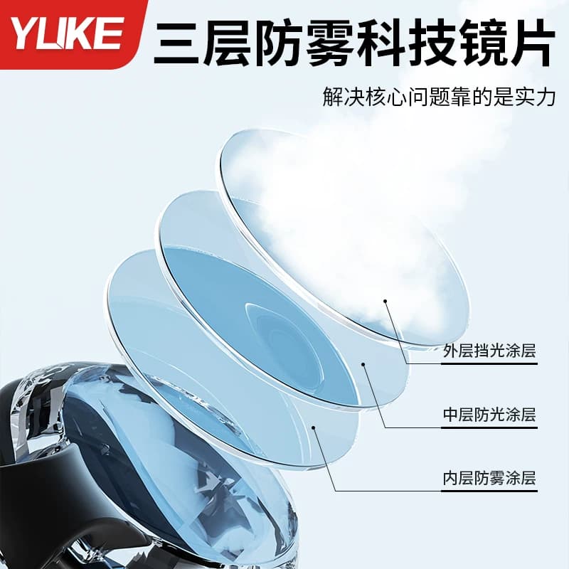 泳镜高清防水防雾小框男女专业近视游泳眼镜潜水装备泳镜泳帽套装 - 缩略图5