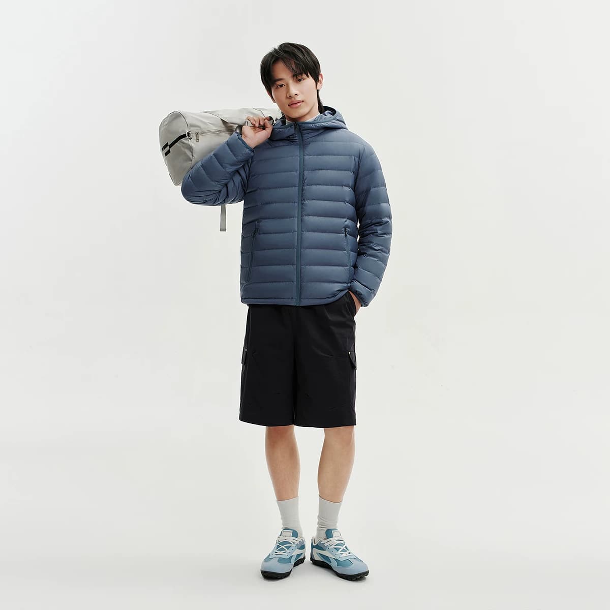 【排骨羽绒服】波司登26新款羽绒服男轻薄连帽三防便携防钻绒外套 - 缩略图4