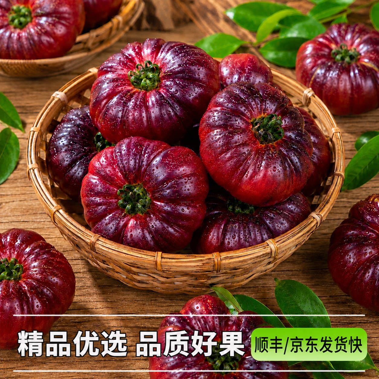 山东寿光紫罗兰番茄紫元帅马蹄西红柿现摘新鲜大番茄沙瓤口感顺丰 - 缩略图5