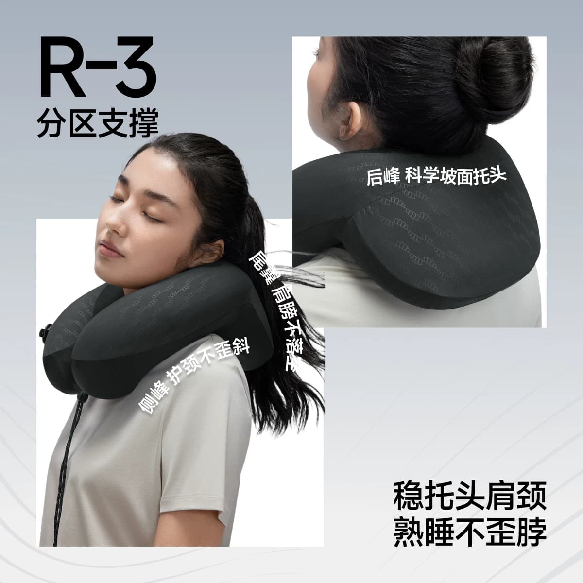 蕉下口袋随行枕u型枕头便携旅行高铁飞机睡觉护颈枕按压式充气枕 - 缩略图2