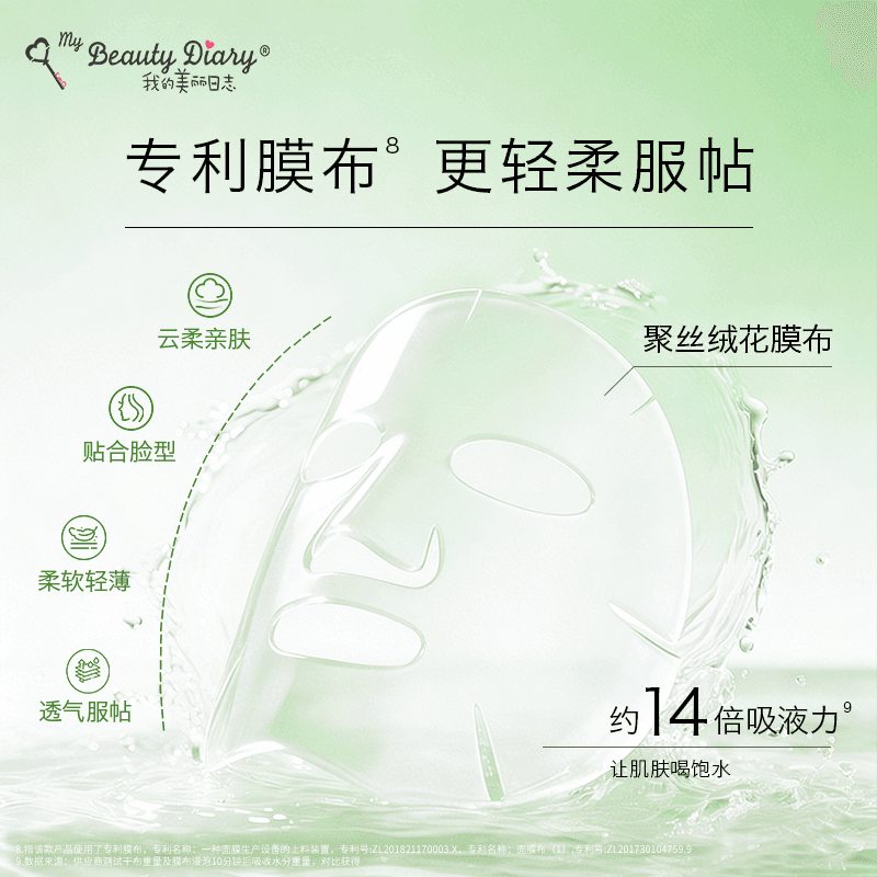 我的美丽日志玻尿酸补水保湿面膜贴片面膜 - 缩略图5