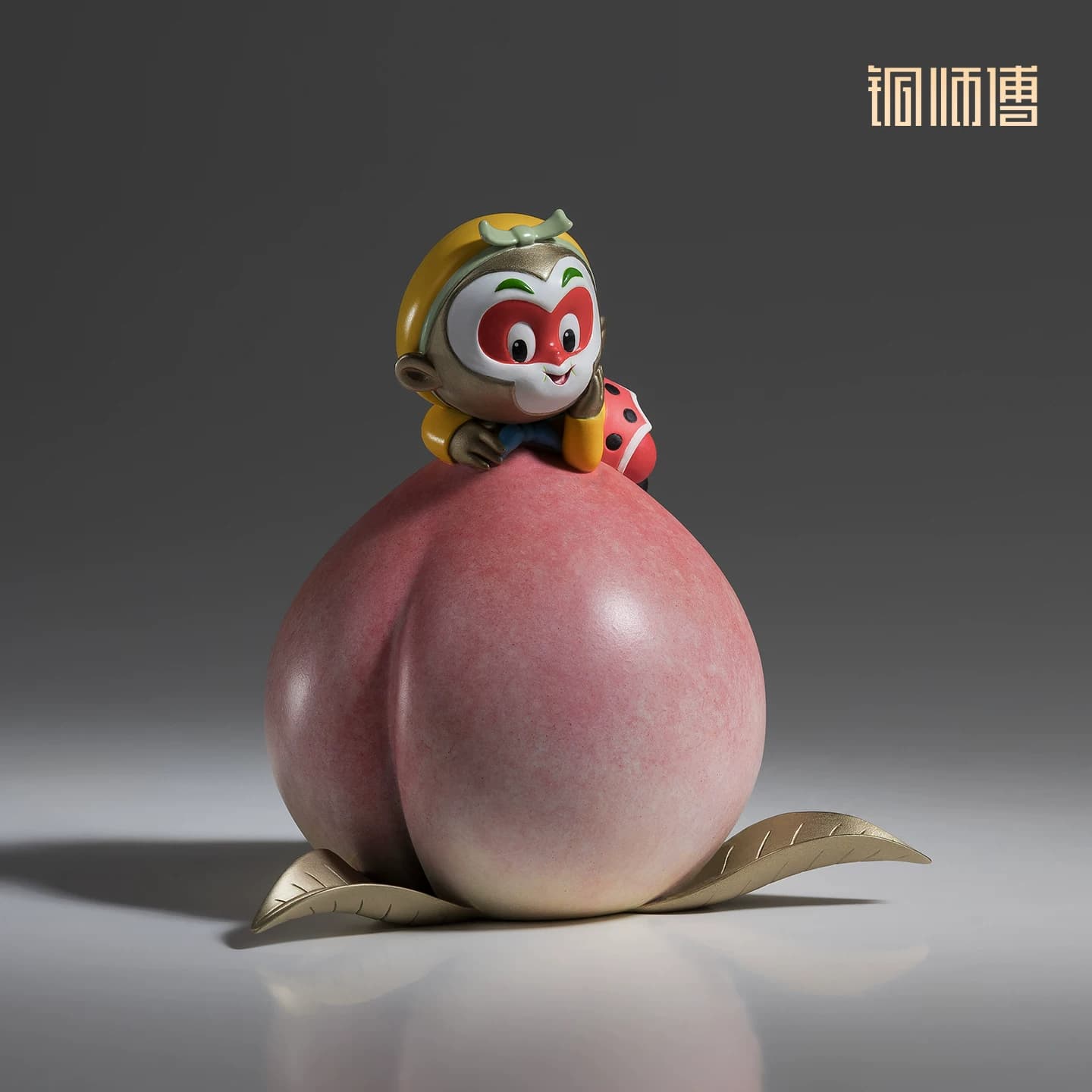 铜师傅《大闹天宫之悟空戏桃》正版授权 孙悟空齐天大圣铜摆件 - 缩略图2