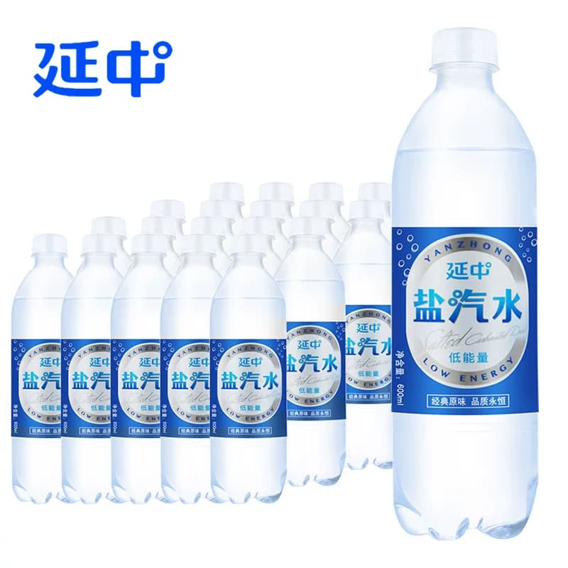 上海延中盐汽水600ml*20瓶整箱批发低能量碳酸咸味饮料解渴夏季喝 - 缩略图2