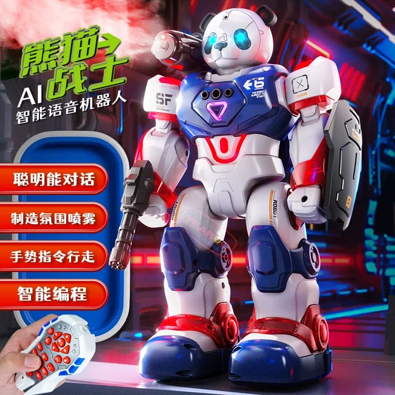 ai机器人玩具儿童变形金刚人形机身可编程智能宝宝陪伴3-6岁玩具 - 缩略图2