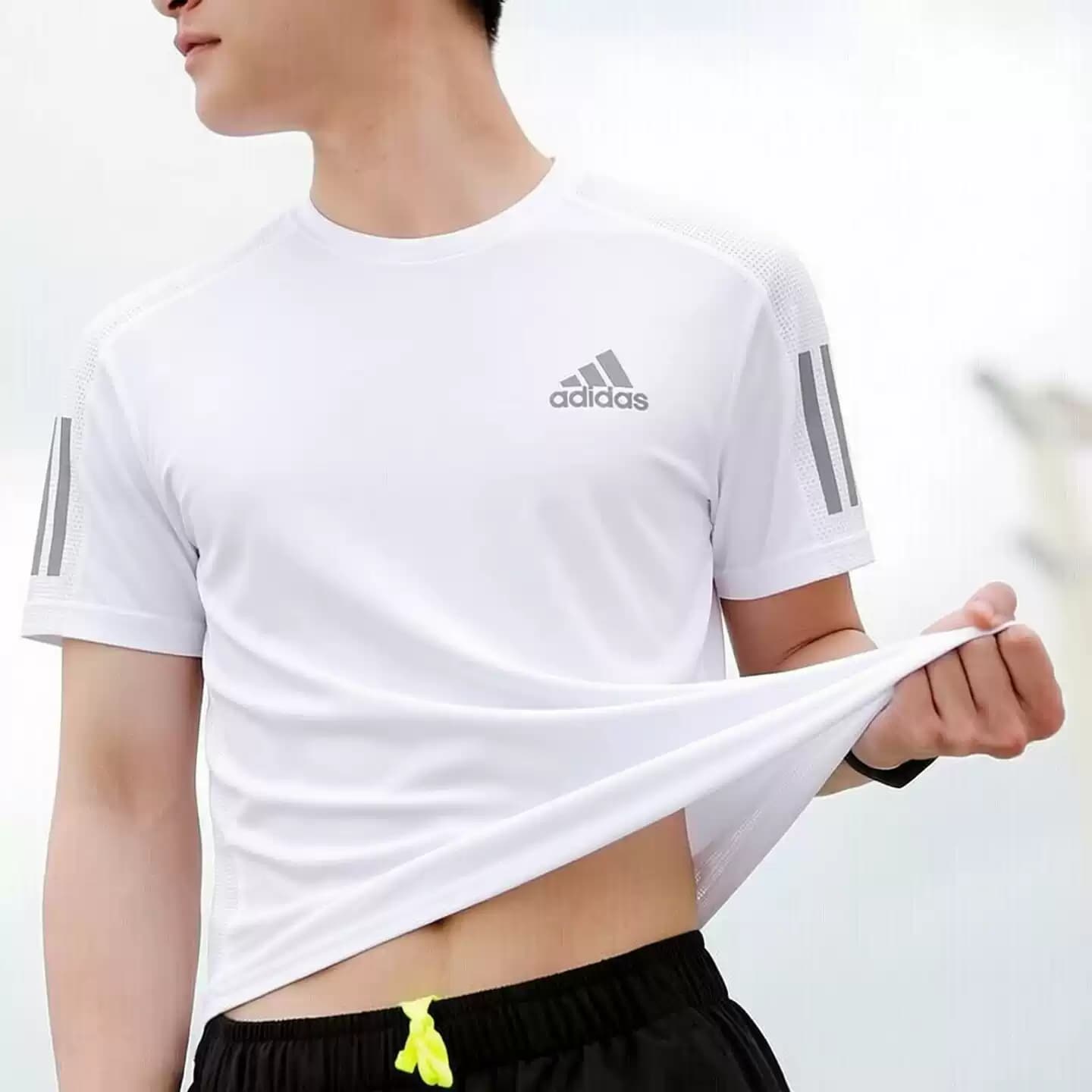 Adidas阿迪达斯官方男士运动短袖T恤夏季透气速干KU3930 IK7436 - 缩略图2