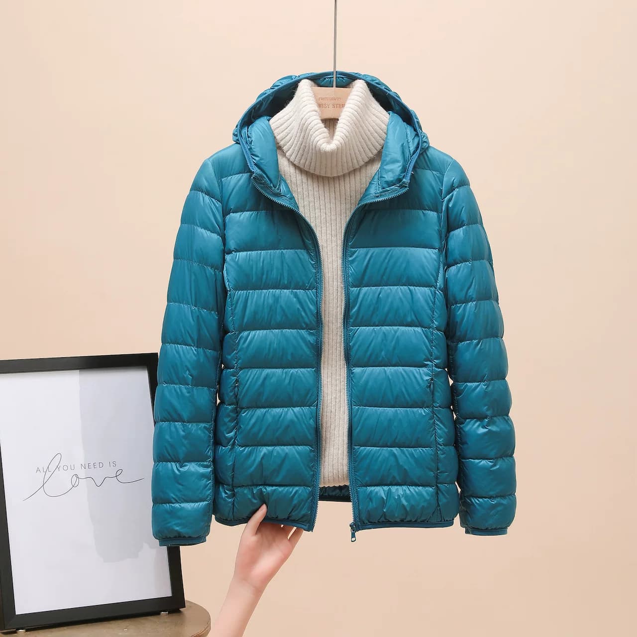 清仓羽绒服女士2026新款短款轻薄加厚保暖修身韩版白鸭绒时尚外套 - 缩略图3