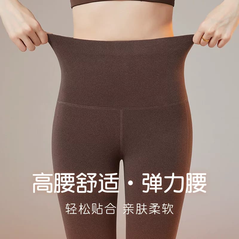 大码双面德绒秋裤女2026新款高腰高弹保暖裤秋冬内外穿修身打底裤 - 缩略图4