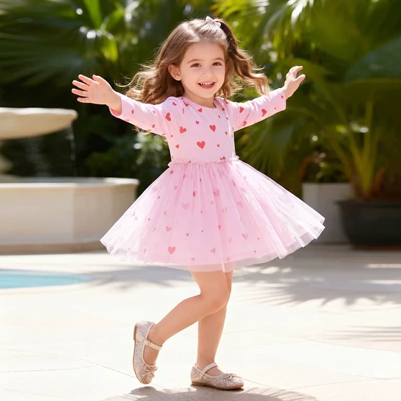 Little maven欧美风儿童网纱公主裙秋季长袖女童连衣裙宝宝童裙潮 - 缩略图2