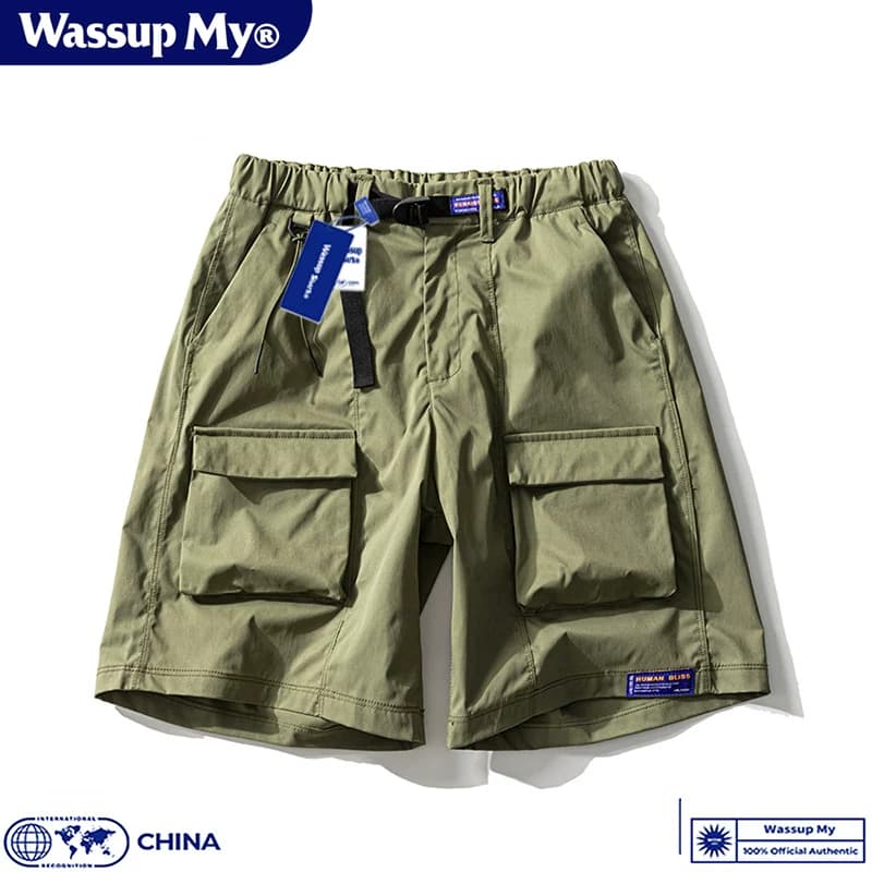 Wassup My美式工装短裤男女夏季潮牌宽松休闲运动机能五分裤薄 - 缩略图3