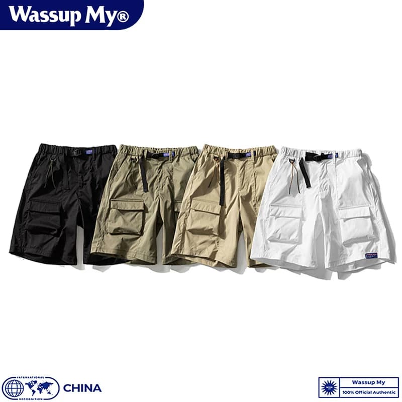 Wassup My美式工装短裤男女夏季潮牌宽松休闲运动机能五分裤薄 - 缩略图4