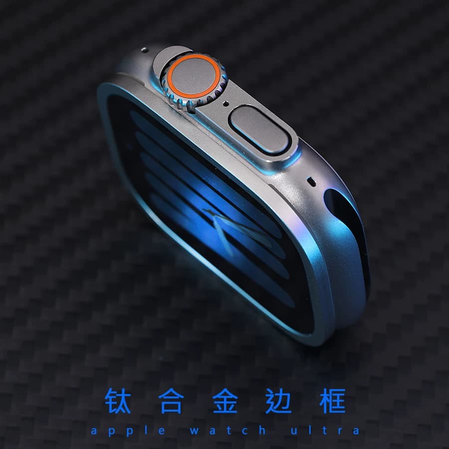 星图适ultra49mm钛合金边框applewatch11铝金属壳苹果不顶膜天线钢化膜一体iwatch1235789se不锈钢保护套隐形 - 缩略图2