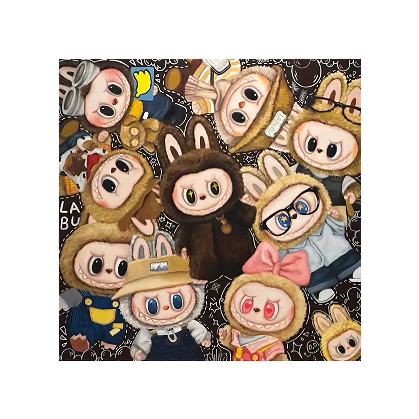 diy拉布布钻石贴画新款儿童手工点粘钻画卡通动漫印花满绣十字绣 - 缩略图5