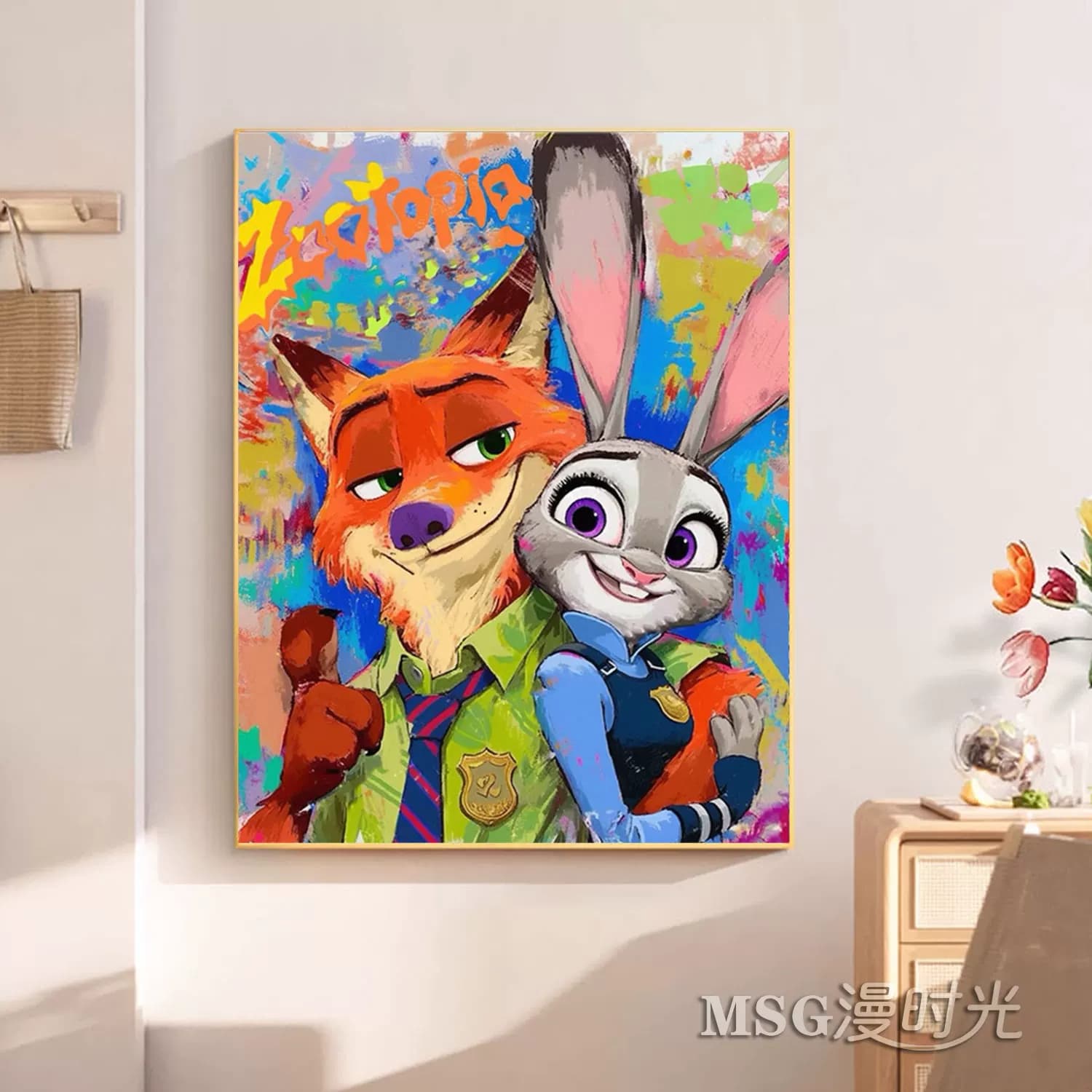 疯狂动物城5D钻石画满钻2026新款卡通diy手工粘钻十字绣卧室挂画 - 缩略图4