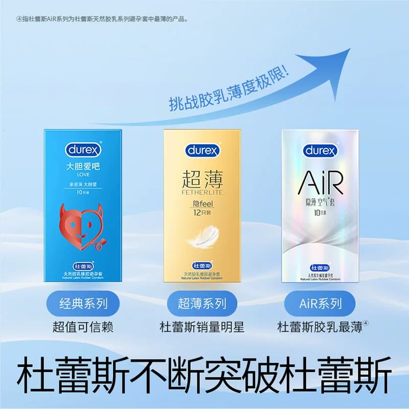 【AiR隐薄16只】杜蕾斯避孕套官方旗舰店正品超薄安全套囤货装 - 缩略图2
