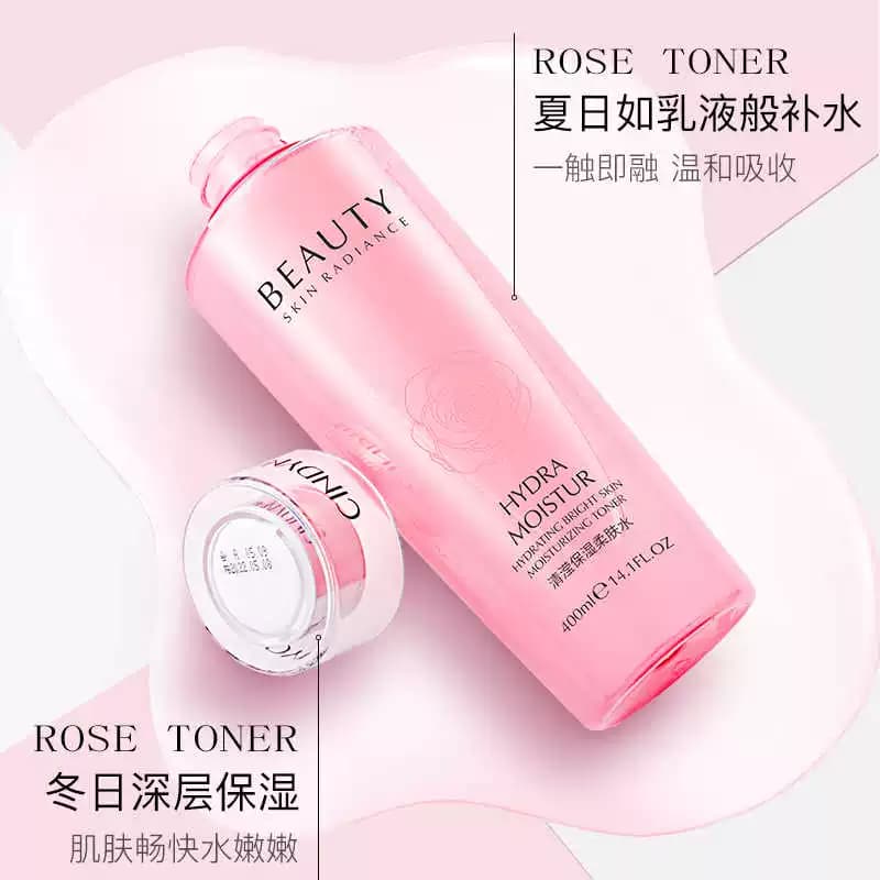 仙蒂奈儿清滢柔肤水玫瑰粉水爽肤水补水保湿滋润面部护理润肤水A - 缩略图4