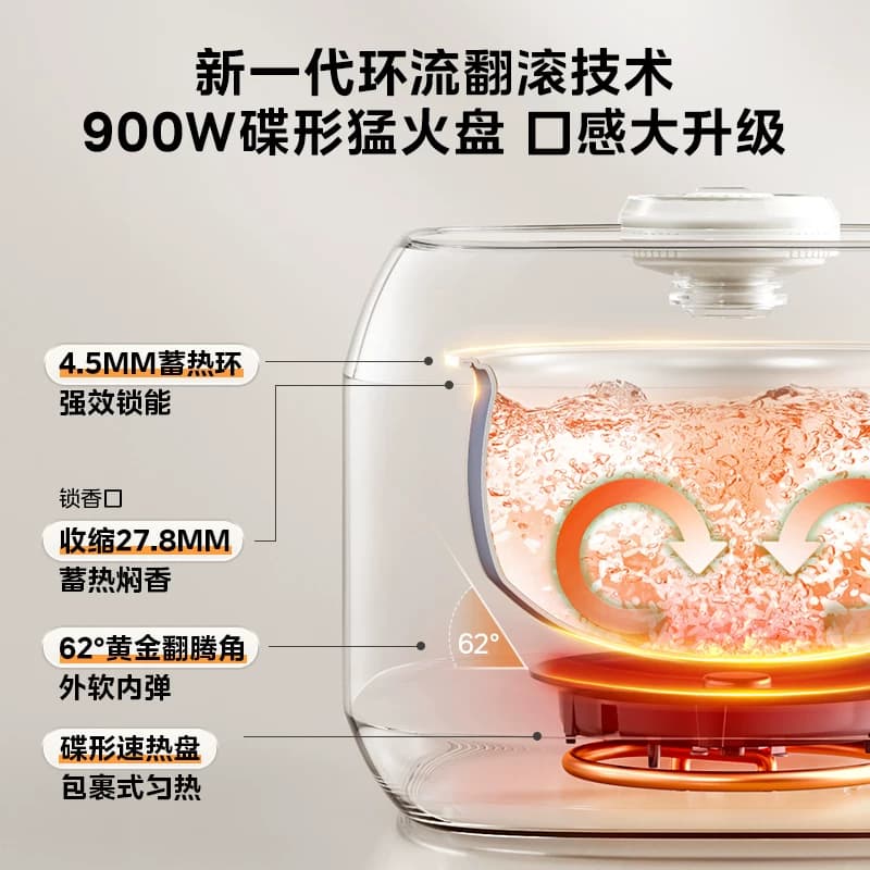 美的飞快电饭煲锅家用4升3到4人大容量多功能快速煮饭锅小电饭锅 - 缩略图3