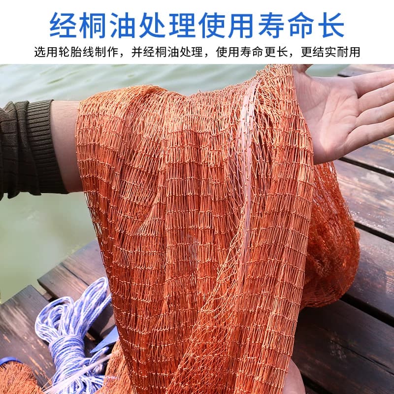 大飞盘式撒网圆盘渔网抛网手撒手抛网鱼网抓扑捕鱼易抛旋网甩渔具 - 缩略图2