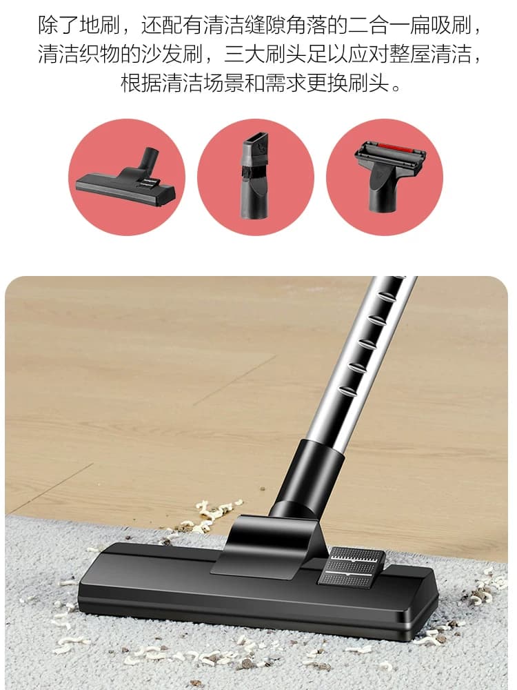 海尔HZW1207吸尘器家用大吸力强力大功率卧式除螨吸尘器正品 - 缩略图4